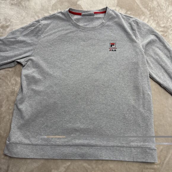 Men’s FILA Long Sleeve Heavyweight Sweatshirt Size L - Picture 2 of 8